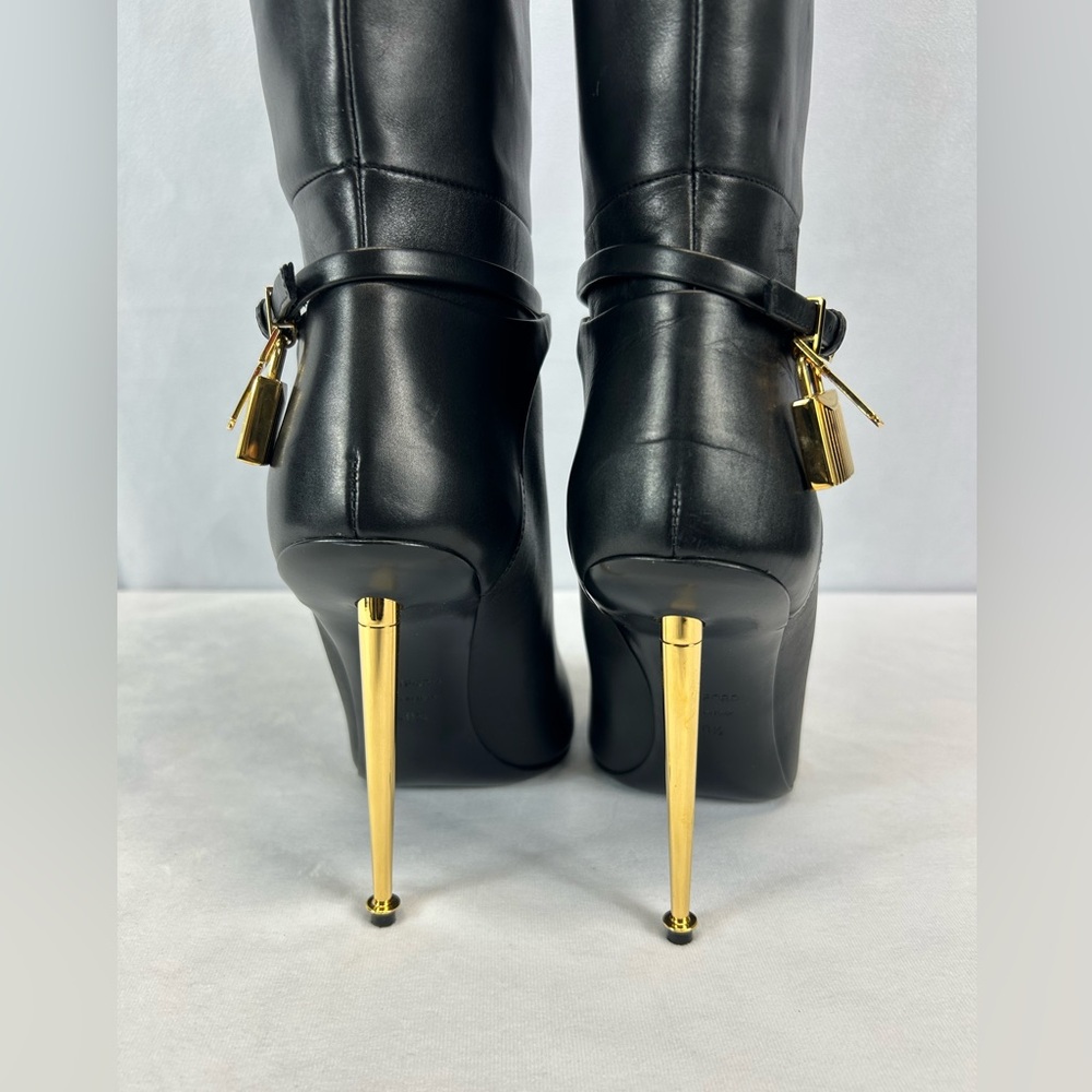 Tom Ford - Padlock 105 leather knee-high boots - Picture 8 of 10